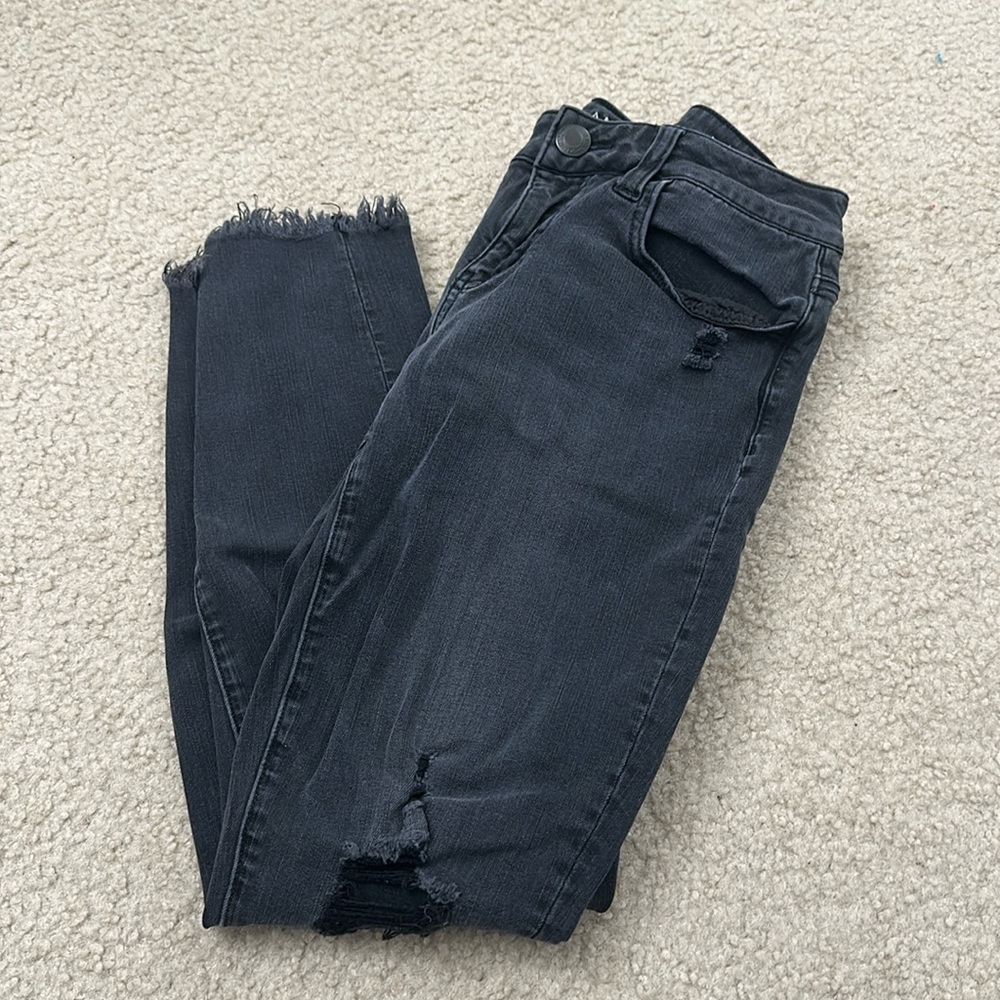 Black American Eagle Skinny Jeans
